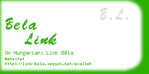 bela link business card